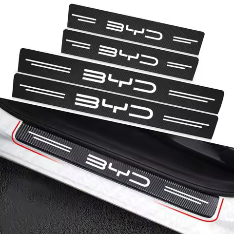 Car Door Sill Stickers Accessories For BYD M6 G3 G5 T3 13 F3 F0 S6 S7 E5 E6 L3 tang yuan atto3 song 