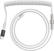 ZIYOU LANG C04C Custom Coiled USB C Cable with Double Type C Port and USB C to A 3.0 Adapter Double 