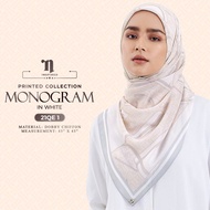 Naelofar Mono Printed Shawl & Square [21MA, 21QE, 29MA, 29QE ]
