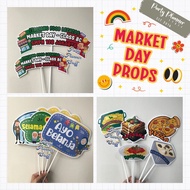Market DAY props / fun props market DAY custom photobooth property market theme DAY / acc decor mark