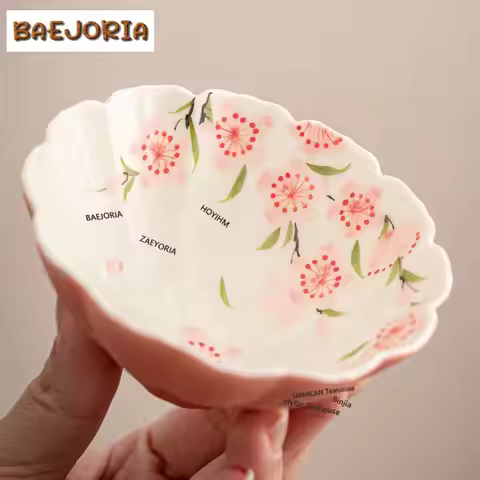 Hand-painted Peach Blossom Teacup Zen Tea Bowl Water Jug Tea-tasting Smelling Cup Chazhan Master Cup