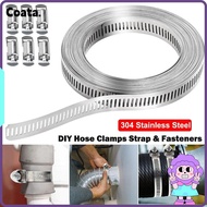 COATA Hose Clamp Strap, Large Adjustable Hose Clamps,  304 Stainless Steel Pipe Ducting Hose Clamp P