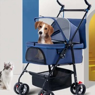 Dog Stroller Portable Pet Trolley Foldable Baby Stroller Load Bearing Pet Dog Cat cart Stroller