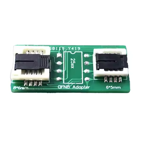 A07I QFN8 /WSON8/MLF8/MLP8/DFN8 to DIP8 Two-in-One Socket/Adapter for Both 6x5MM and 8x6MM Chips SMT
