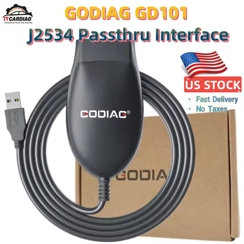 GODIAG GD101 J2534 Passthru Diagnostic Interface for SDD/PCM-Flash/ELM327/J1979 FordMazda/Honda/Toyo