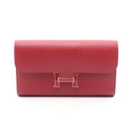 【二手】愛馬仕 HERMES 雙折長版皮夾 Constance Long Rouge Grenat Rouge Grenat 其他 Constance Long Rouge Grenat 女士二手 A