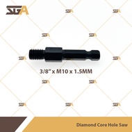 SENSUI 3/8” x M10 x 1.5MM Diamond Core Hole Saw Hex Shank Adapter, Adapter For Power Drill