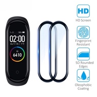 [LSC] 1 Pc Full Cover Curved Film Mi Band 4 Screen Protector Not Glass Wristband Film Band 4 Mi band