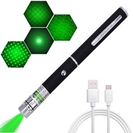 Green Laser Pointer Usb Rechargeable Powerful Green Red Dot  Built-in batteries Laser 5MW Hight Powe