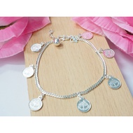 925 Silver Wau Bulan Bracelet / Rantai Tangan Wau Bulan Perak 925 (K109)