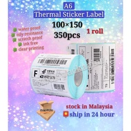 9006  A6 Thermal Sticker  Shopee Waybill Shipping Label