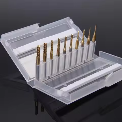 10pc Rotary Burr Cutter High Speed Steel Rotary File Drill Bit Engraving Cutter Grinding Head Millin