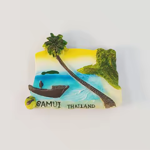 Thailand，Koh Samui，Chawang Beach，3D Stereoscopic，Tourism Souvenirs，Resin painting，Decoration home，Re