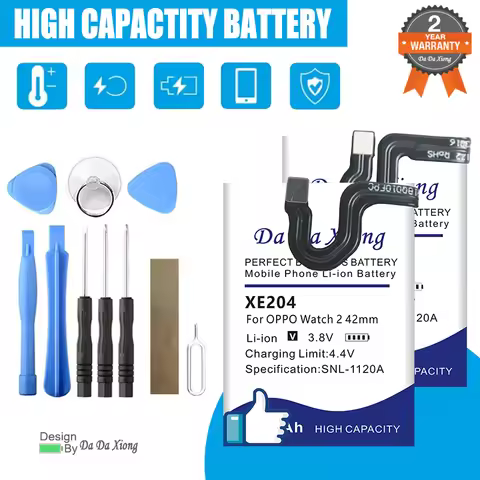 DaDaXiong XE906 BLW007 BLW003 XE910 XE204 XE203 Replace Battery For OPPO Watch 1 2 3 SE Pro 42/46mm 