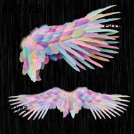 HL-FUTU Angel Wings, Unisex Lightweight Black Devil Wings, Realistic Foldable White Swallow Wings