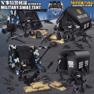 Swat Series Chinese Assembled Building Blocks Children's Toys Military SWAT Tent Minifigures Multi-Weapon Bu