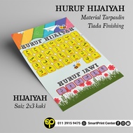 BANNER HURUF HIJAIYAH DAN HURUF JAWI, SAIZ 2X3 KAKI