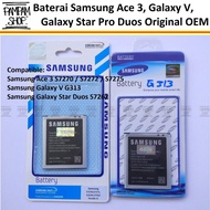 Baterai Handphone Samsung Galaxy V G313 V Plus V+ G318 Star Pro Duos S7262 J1 Mini J105 OEM 100% SEI