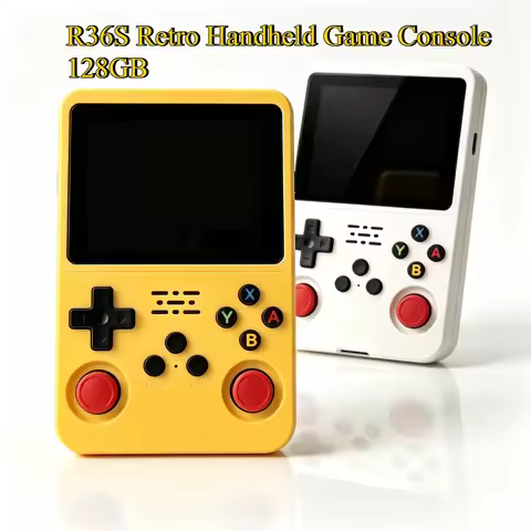 R36S Retro Pocket Handheld Game Console, Linux OS with 3.5 Inch IPS Screen Portable Video Game Playe