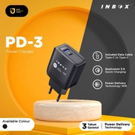 CHARGER head | Adapter | CHARGER | TRAVEL CHARGER INBOX PD-3 MICRO, TYPE-C TO TYPE C (DUAL OUTPUT)