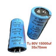 Genuine new Cap-Top 80V 15000UF 35x70mm audio amplifier capacitor