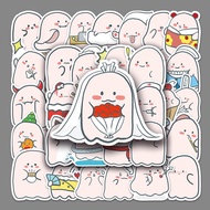 50pcs Little Ghost Stationery Box Stickers Anime Stickers Waterproof Stickers Luggage Stickers Water Bottle Stickers Guitar Stickers Graffiti Stickers