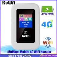 Kuwfi 4G LTE Korea 150Mbps Mobile Hotspot Outdoor Mini 4G LTE Wi-Fi Modem SIM Card For RU/Korea/Brazil/EU