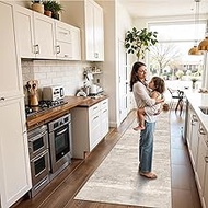 YOUFORTONG 2x9 Runner Rug Washable - Modern Abstract Non Slip Hallway Entryway Carpet Low Plie Stain