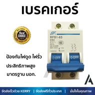 รุ่นขายดี เบรคเกอร์ งานไฟฟ้า BF เมนเบรคเกอร์ 2 สาย 63 แอมป์ RFB1-63  ตัดไฟ ป้องกันไฟดูด ไฟรั่วอย่างม