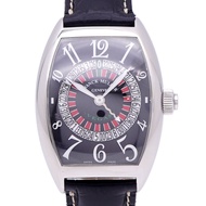 成色極佳的 Franck Muller Vegas Roulette 大錶盤 8880VEGAS 自動腕錶，不銹鋼/壓紋皮革錶帶，黑色錶盤，0760 [二手] FRANCK MULLER男士腕錶
