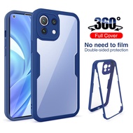 360 All Inclusive Screen Protector Case For Xiaomi Mi 11 Lite 5G Cover Shockproof Case For mi 11 pro Sided Film Protective shell
