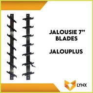 ⭕ ┐ ◹ Jalousie Jalouplus 7 Blades for Louver Window 1 Pair