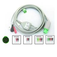 Compatible for shiller argus LCM plus Patient Monitor ECG Cable  ECG Cable leadwires