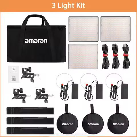 Aputure Amaran P60c RGB Photography Video Light 60W 2500K-7500K LED Panel Full-color Professional Ou
