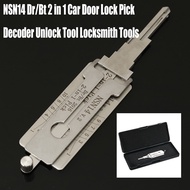 #WoW HHG# Car Door Lock Pick Decoder Unlock Tool Locksmith Tools NSN14 Dr/Bt 2 in 1