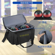 【保齡球袋】保齡球雙球包 可裝2顆球 2個分隔墊座 頂部獨立鞋倉 大容量運動包 肩背手提兩用 多用途行李包 耐用防磨