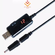 DC 5V To 9V 12V USB Boost Step-up Converter Cable + 3.5x1.35mm Connecter for Power Supply/Charger/Po