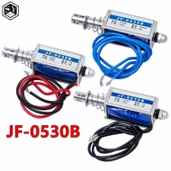 1PCS JF-0530B DC 6V 12V 24V Push&Pull type JF-0530B Open Frame Electromagnet keepping Force 5N trave