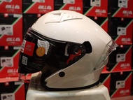 Half face Helmet | GVR V1 White | Dual Visor with FREE Extra Lens | Free Keychain | Gille