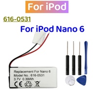 New 616-0531 Replacement Battery For ipod Nano6 6G 6th Generation MP3 Li-Polymer Rechargeable Nano 6