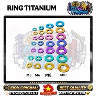 RING TITANIUM GR5 PLAIN THREAD 8,10,12,14 ORIGINAL TITANIUM GR5