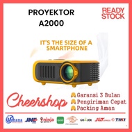 Mini Projector A2000 Full HD 1080P Video Projector Portable Yellow