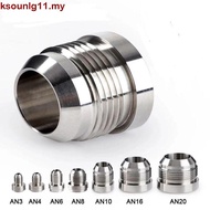 KSOUNLG11 Straight Male Weld Fitting Adapter, Round Base Aluminum Silver Male Aluminium Weld, Extern
