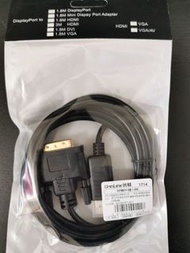 HDMI線1.5米  Display Port to DVI線 1.8M