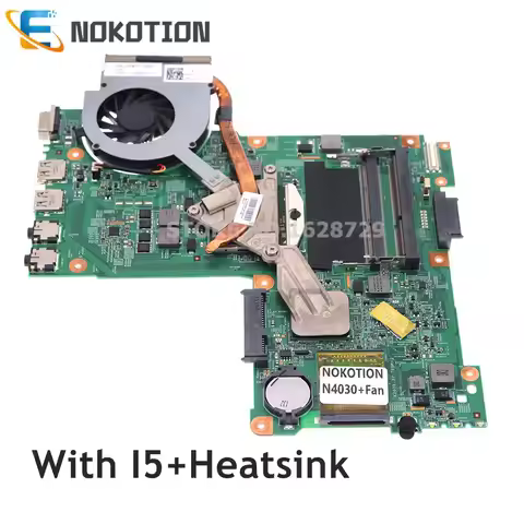 NOKOTION Laptop Motherboard for Dell N4030 CN-0R2XK8 0R2XK8 48.4EK19.011 Mainboard HM57 DDR3 With I5