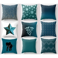 40x40,45x45,50x50,60x60，Teal Blue Home decoration cushion pillow case.Square pillow cover.Sofa cushi
