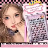 Ships in 24H | No-Glue Cluster Lashes, Easily Achieve Doe Eyes & Fox Eyes, Ideal for Daily Makeup