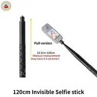 120cm Invisible Selfie Stick Pull Version For Insta360 Ace Pro，Go3，X3,ONE X2,ONE RS