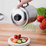 SMJ - Stainless Steel Oil Strainer Oil Storage Container Oil Pot