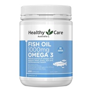 Healthy Care澳洲原装进口深海鱼油软胶囊400粒成人中老年人营养品含Omega3含DHA 鱼油胶囊400粒*1瓶